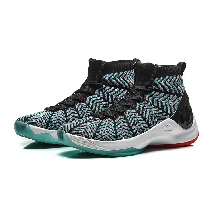 2021 Stylish Professional Anti Slip Men Sneaker High Upper Basketball Shoes